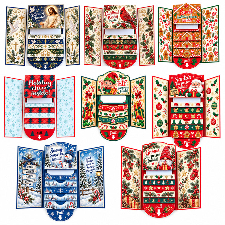 Christmas Waterfall Gift Card Booklet