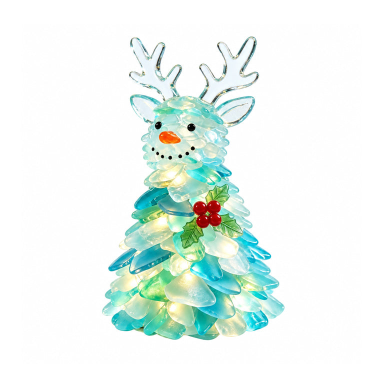 DIY Lighted Sea Glass Christmas Decor Kit – 7 Coastal Holiday Designs