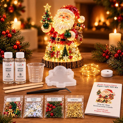 DIY Christmas Tree Resin Night Light Kit