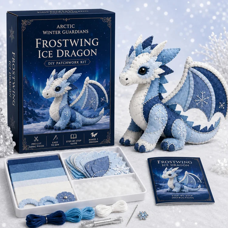 Frosty Guardian DIY Stitch Kit – Handmade Felt Animal Craft Gift