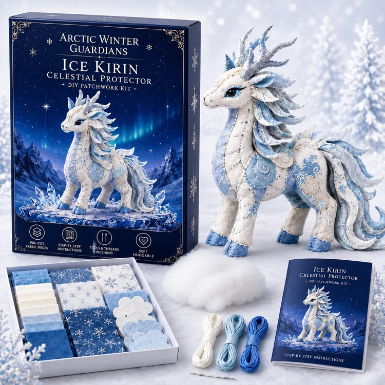 Frosty Guardian DIY Stitch Kit – Handmade Felt Animal Craft Gift