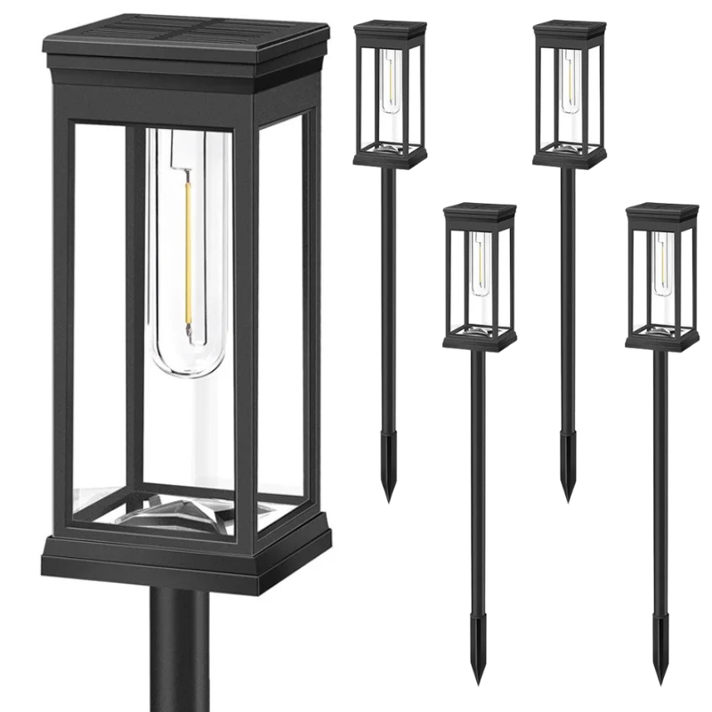 Solar-Powered Retro Pathway Lights