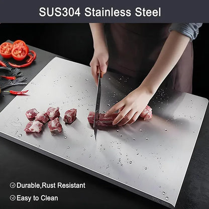PurePrep™ Stainless Steel Cutting & Dough Board