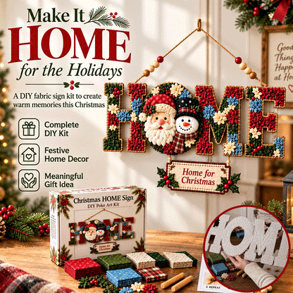 🔥Last Day 50% OFF🔥🎄 3D Fabric Poke Art DIY Kit | No-Sew Home Design