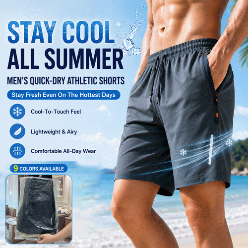 Men’s Quick-Dry Athletic Shorts – Lightweight Cooling Shorts For Everyday Wear