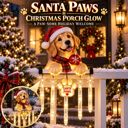 Santa Paws Railing Light