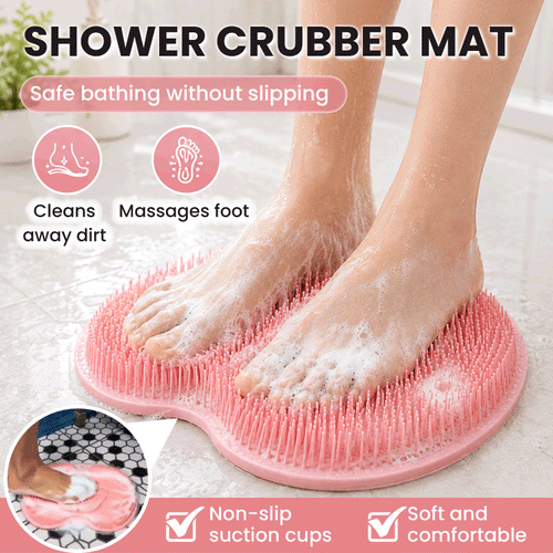 🔥 Last Day 50% OFF – No-Bend Shower Foot & Back Scrubber Mat