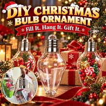 Fillable Christmas Light Bulb Ornament