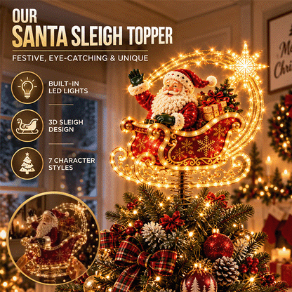 3D Lighted Christmas Tree Topper