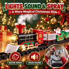 Deluxe Christmas Tree Hanging Train Set – Lights, Sounds & Realistic Mist