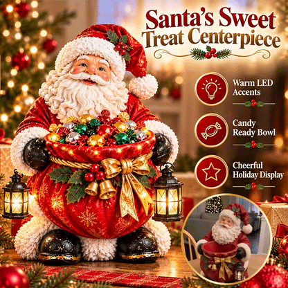 Lighted Christmas Candy Bowl