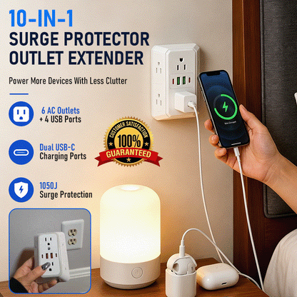 10-in-1 Wall Outlet Extender