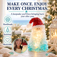 DIY Lighted Sea Glass Christmas Decor Kit – 7 Coastal Holiday Designs