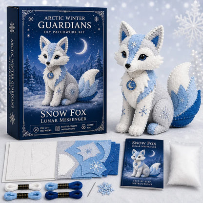 Frosty Guardian DIY Stitch Kit – Handmade Felt Animal Craft Gift