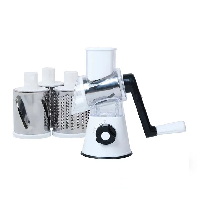 3-in-1 Rotary Vegetable Slicer – Prep Meals Up To 10X Faster
