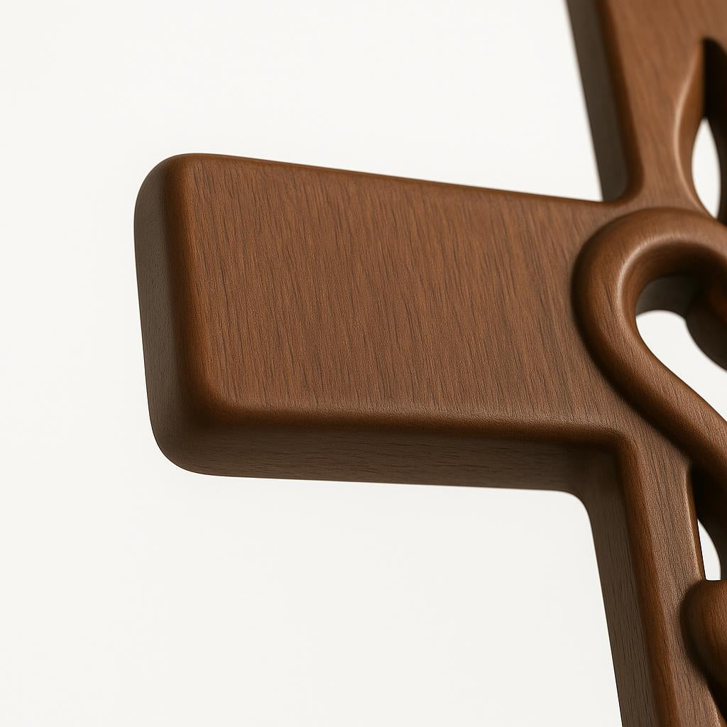 Intertwined Heart Cross Wall Décor