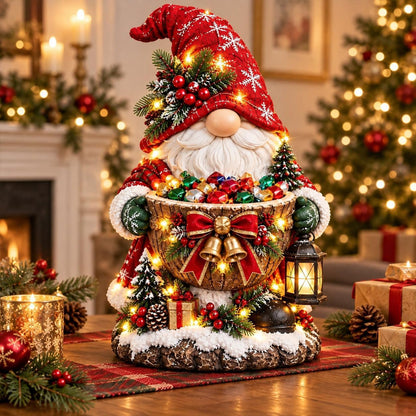 Lighted Christmas Candy Bowl
