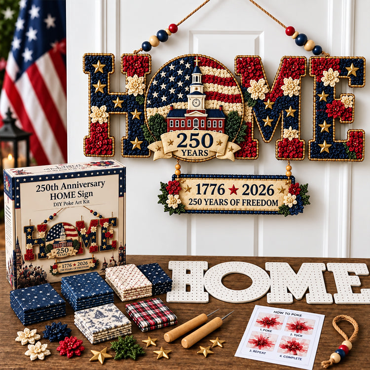 🔥Last Day 50% OFF🔥🎄 3D Fabric Poke Art DIY Kit | No-Sew Home Design