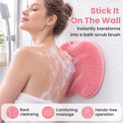 🔥 Last Day 50% OFF – No-Bend Shower Foot & Back Scrubber Mat