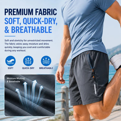 Men’s Quick-Dry Athletic Shorts – Lightweight Cooling Shorts For Everyday Wear