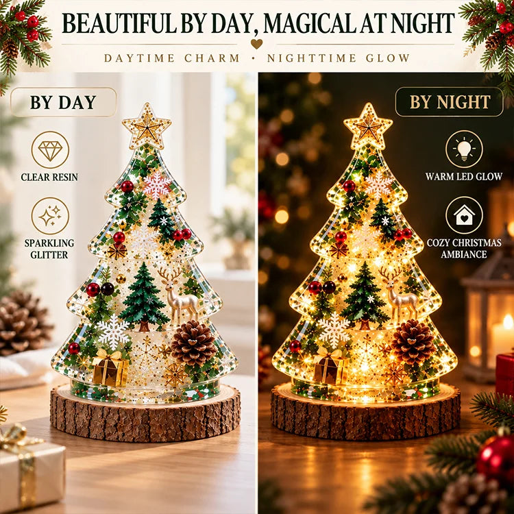 DIY Christmas Tree Resin Night Light Kit
