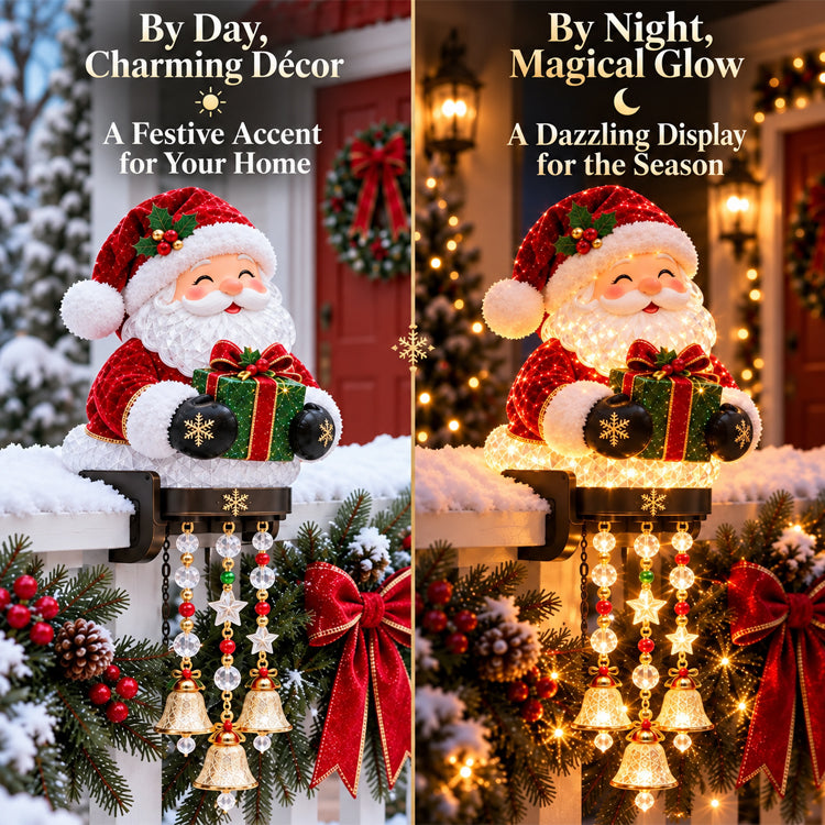 Lighted Christmas Railing Decor