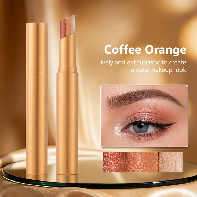 3-Color Eyeshadow Stick – One-Swipe Gradient Eye Makeup Pen