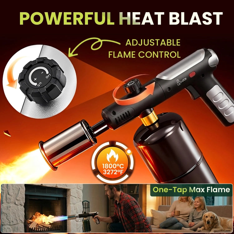 Adjustable Flame Butane Torch Gun
