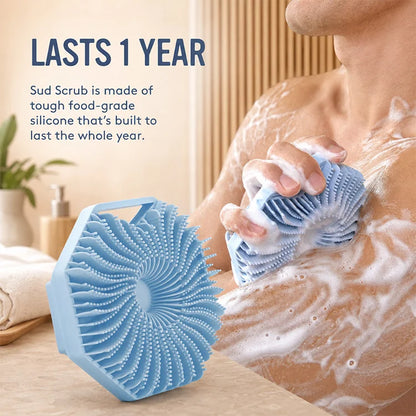 Silicone Body Scrubber – Hygienic Shower Exfoliating Brush For Deep Clean