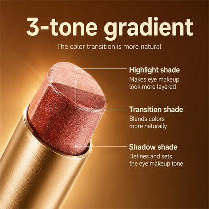 3-Color Eyeshadow Stick – One-Swipe Gradient Eye Makeup Pen