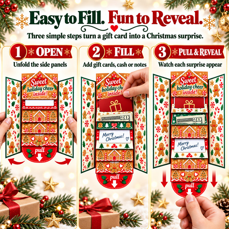 Christmas Waterfall Gift Card Booklet