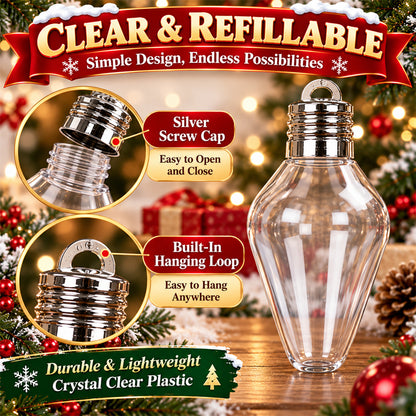 Fillable Christmas Light Bulb Ornament