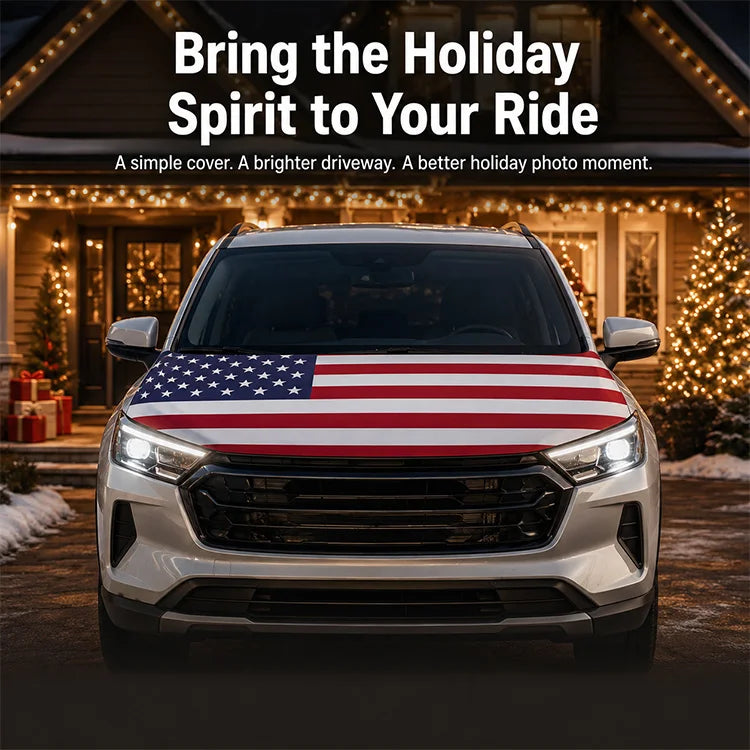 🦅LAST DAY 50% OFF🦅Patriotic Holiday Car Hood Cover