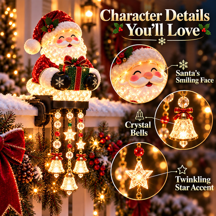 Lighted Christmas Railing Decor