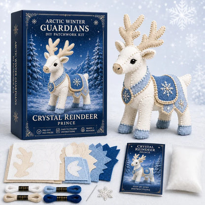 Frosty Guardian DIY Stitch Kit – Handmade Felt Animal Craft Gift
