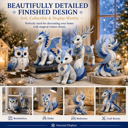 Frosty Guardian DIY Stitch Kit – Handmade Felt Animal Craft Gift
