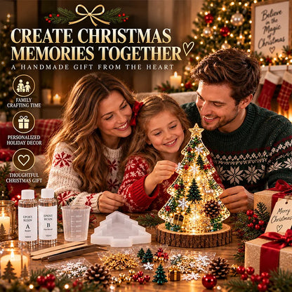 DIY Christmas Tree Resin Night Light Kit