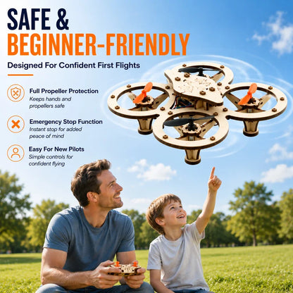 DIY Wooden RC Drone Kit – Hands-On STEM Building Toy For Kids