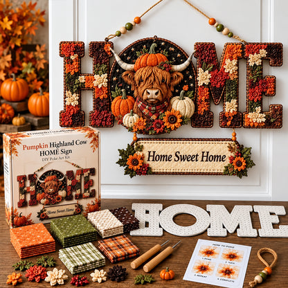 🔥Last Day 50% OFF🔥🎄 3D Fabric Poke Art DIY Kit | No-Sew Home Design