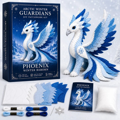 Frosty Guardian DIY Stitch Kit – Handmade Felt Animal Craft Gift