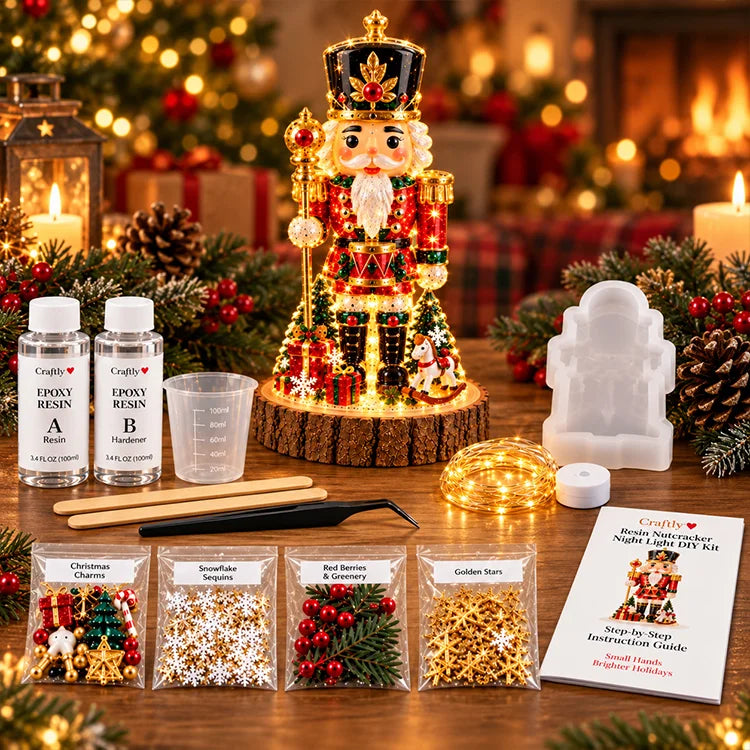 DIY Christmas Tree Resin Night Light Kit