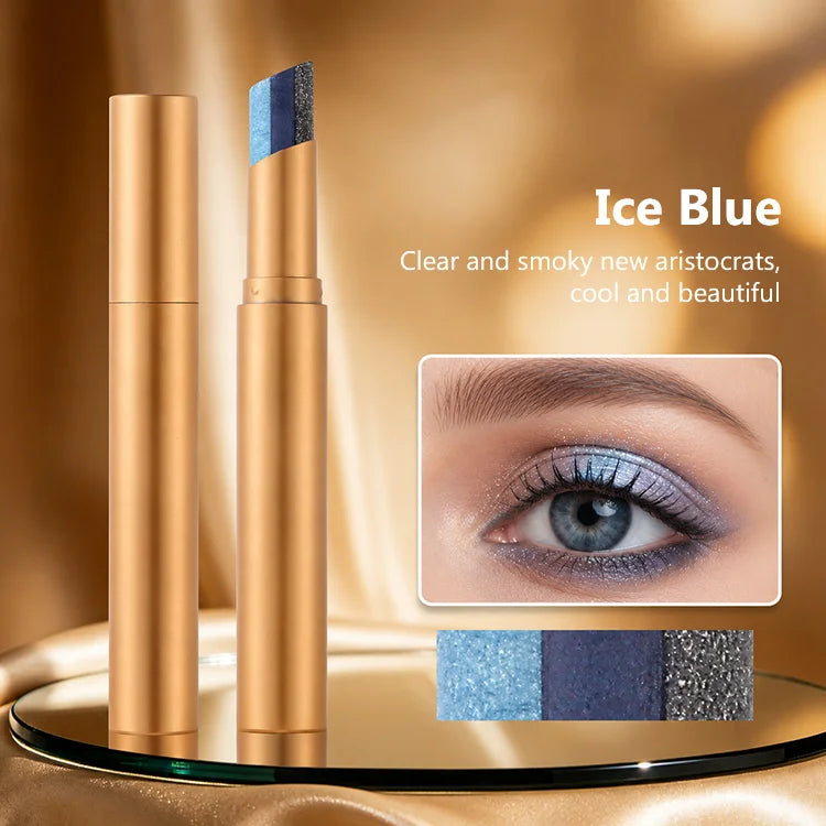 3-Color Eyeshadow Stick – One-Swipe Gradient Eye Makeup Pen