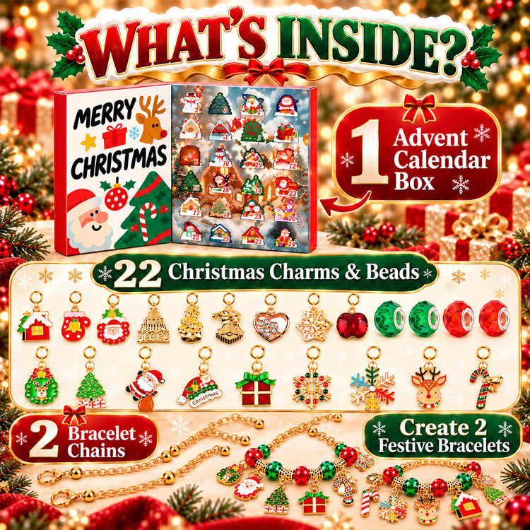 24-Day Christmas Charm Bracelet Advent Calendar