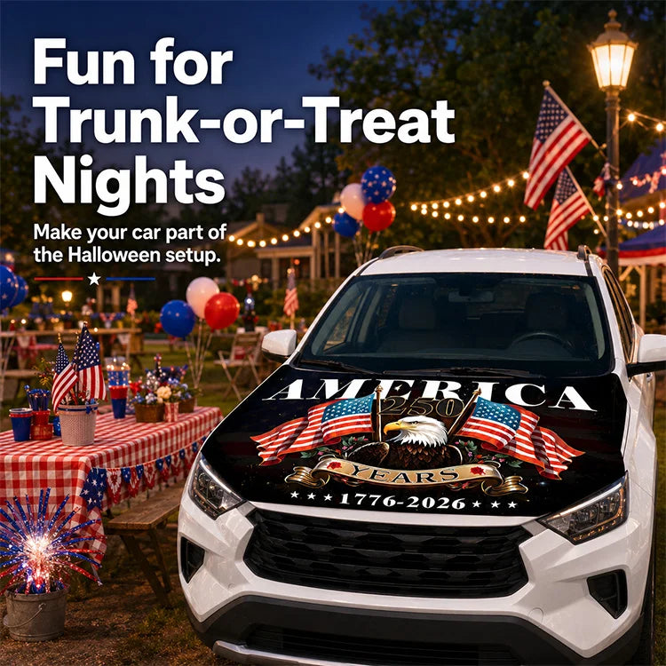 🦅LAST DAY 50% OFF🦅Patriotic Holiday Car Hood Cover