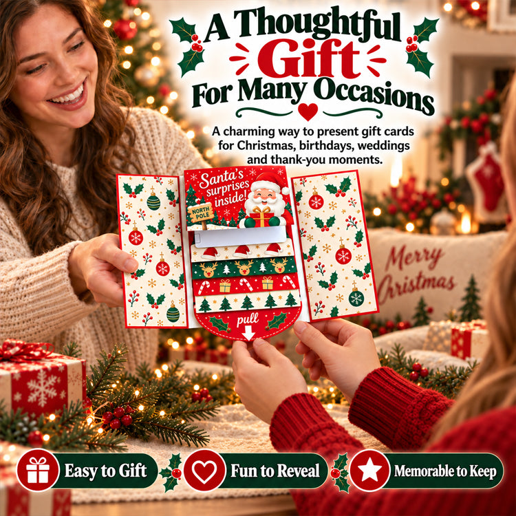 Christmas Waterfall Gift Card Booklet