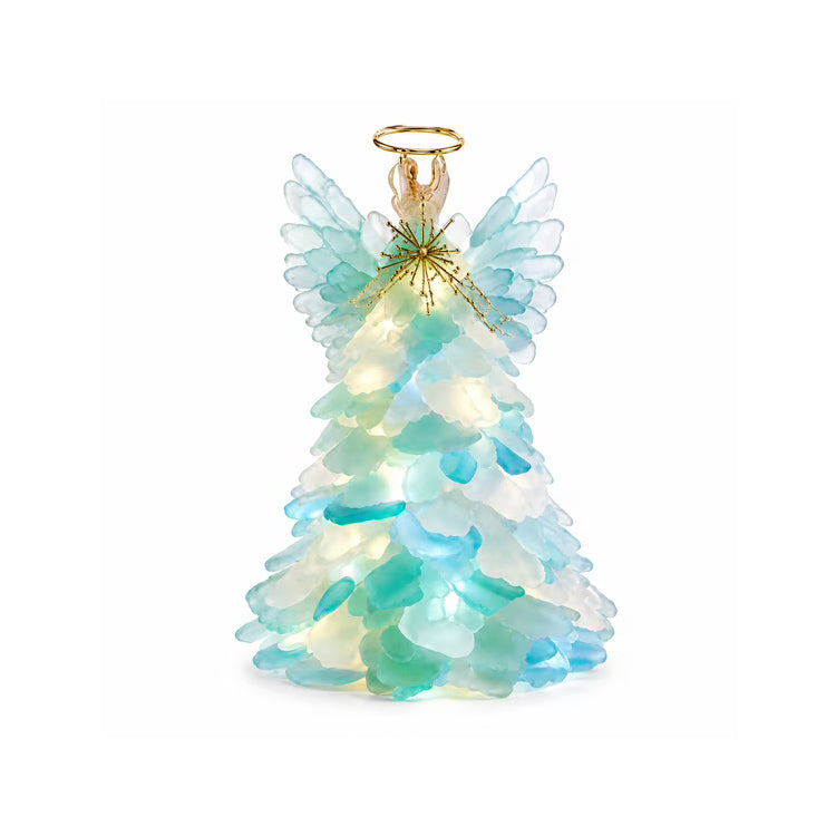 DIY Lighted Sea Glass Christmas Decor Kit – 7 Coastal Holiday Designs