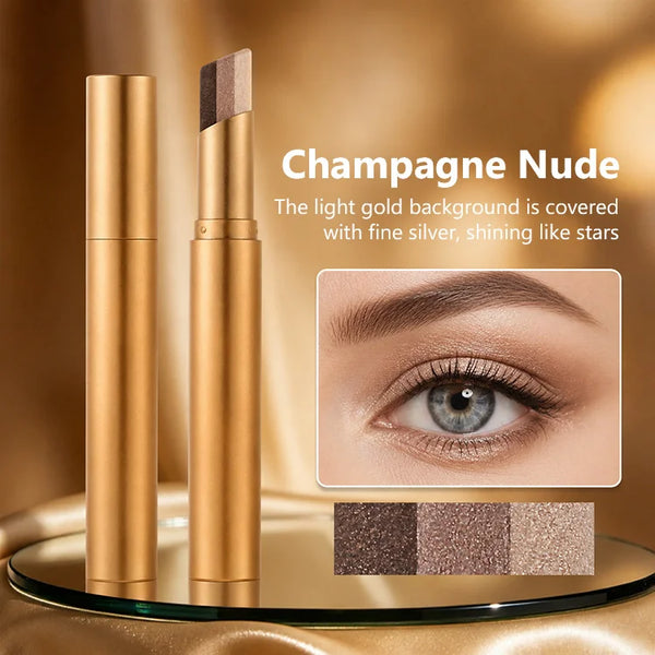 3-Color Eyeshadow Stick – One-Swipe Gradient Eye Makeup Pen