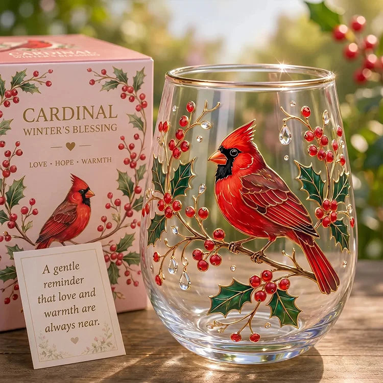 Hand-Painted Garden Glass Cup