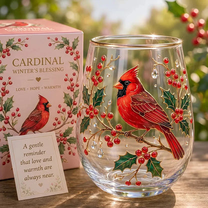 Hand-Painted Garden Glass Cup