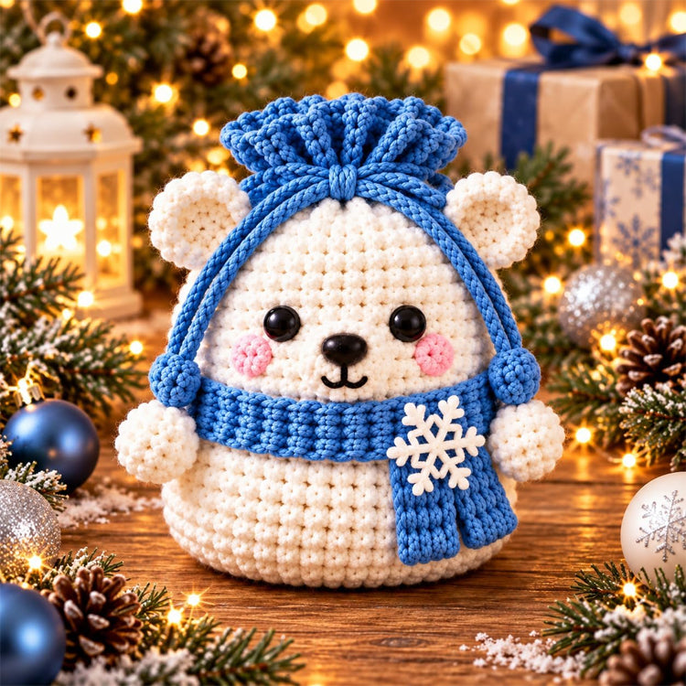 🔥Last Day 50% OFF 🔥Christmas Crochet Gift Pouch DIY Kit
